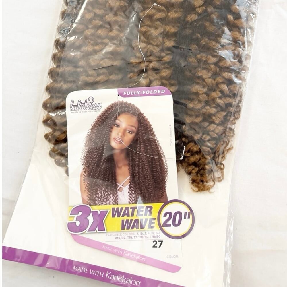 New Lulutress 3X Water Wave 20” Synthetic Braiding Hair – Color 27